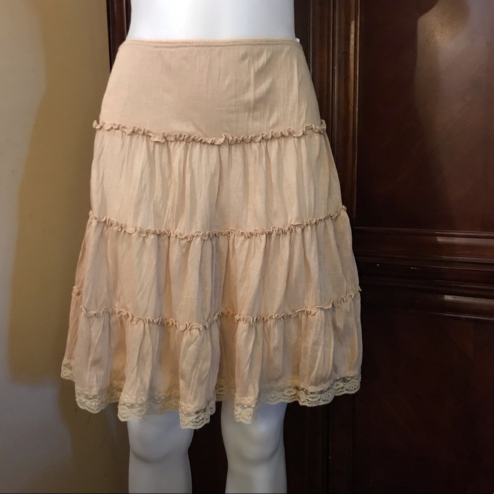 🆕 Finesse Tan Midi Skirt-Small